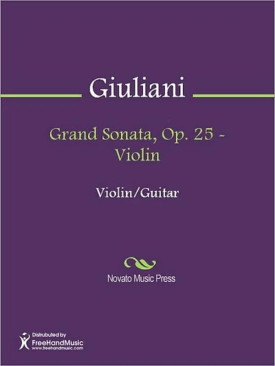 Grand Sonata, Op. 25 - Violin