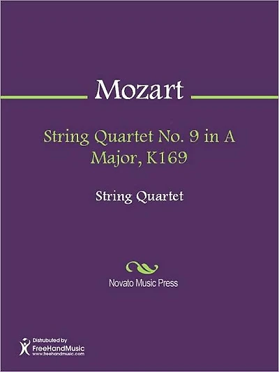 String Quartet No. 9 in A Major, K169