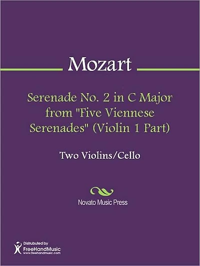 Serenade No. in C Major from "Five Viennese Serenades" (Cello Part