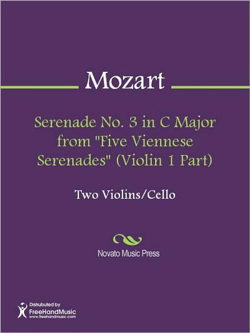 Serenade No. 3 in C Major from "Five Viennese Serenades" (Violin 2 Part)