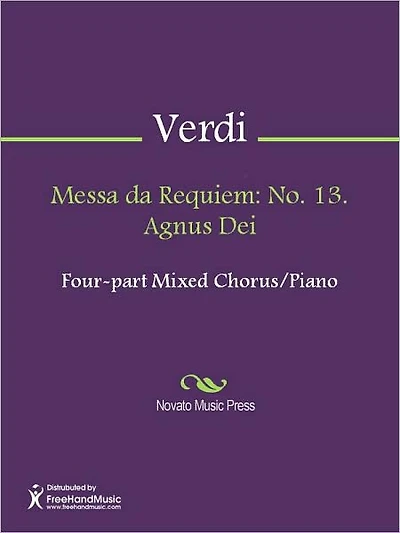 Messa da Requiem: No. 13. Agnus Dei
