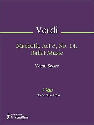 Macbeth, Act 3, No. 14, Ballet Music