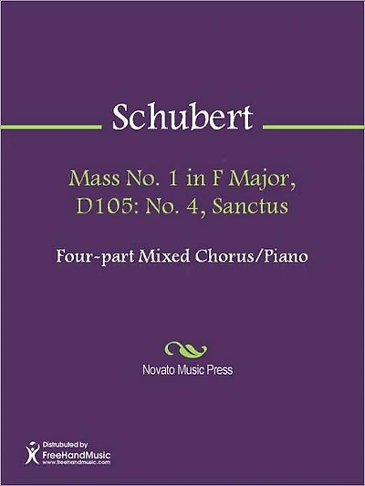 Mass No. 1 in F Major, D105: No. 4, Sanctus