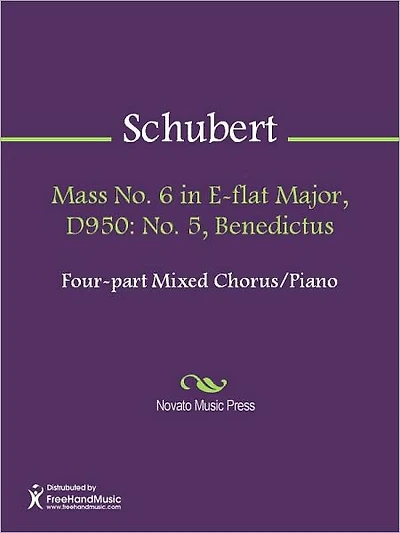 Mass No. 6 in E-flat Major, D950: No. 5, Benedictus