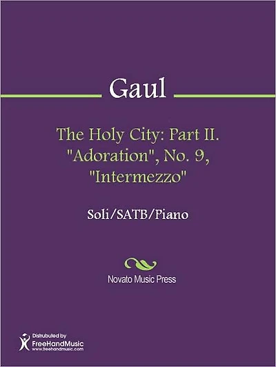 The Holy City: Part II. "Adoration", No. 9, "Intermezzo"