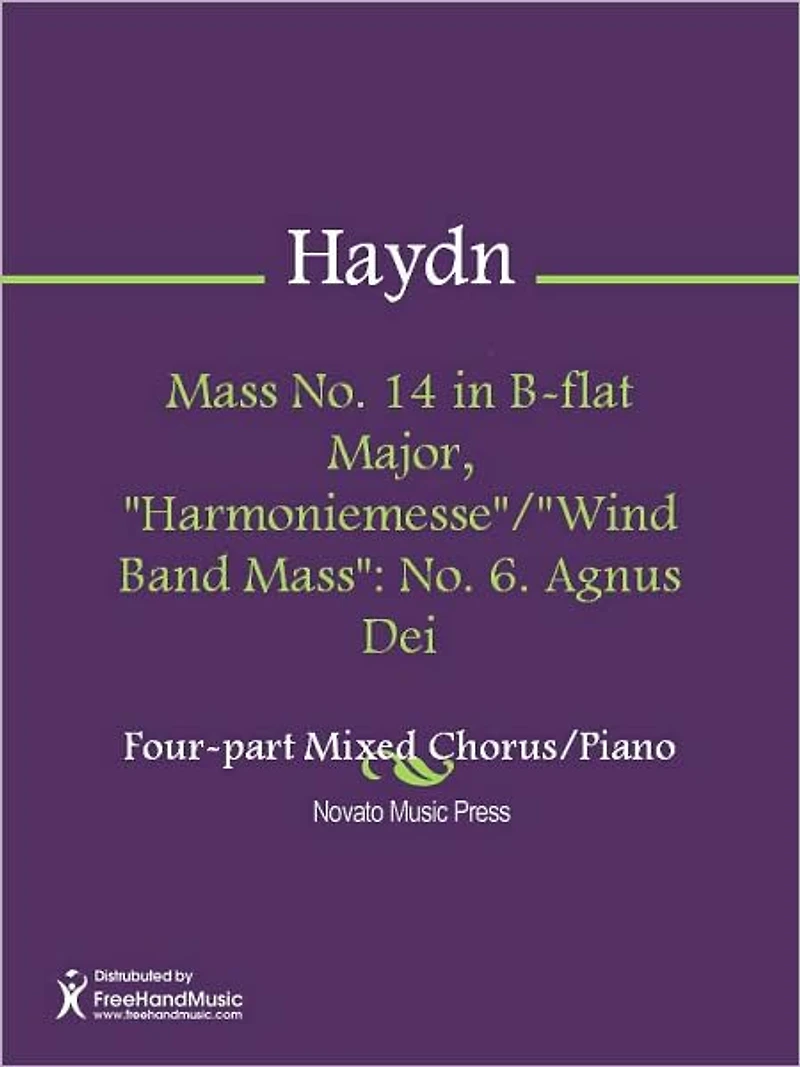 Mass No. 14 in B-flat Major, "Harmoniemesse"/"Wind Band Mass": No. 6. Agnus Dei