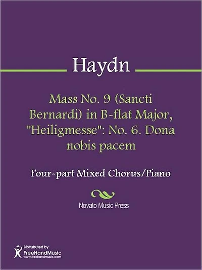 Mass No. 9 (Sancti Bernardi) in B-flat Major, "Heiligmesse": No. 5. Benedictus