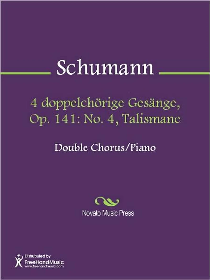 4 doppelchorige Gesange, Op. 141: No. 4, Talismane