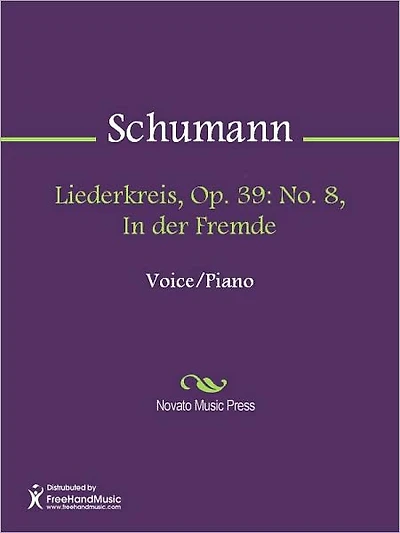 Liederkreis, Op. 39: No. 8, In der Fremde