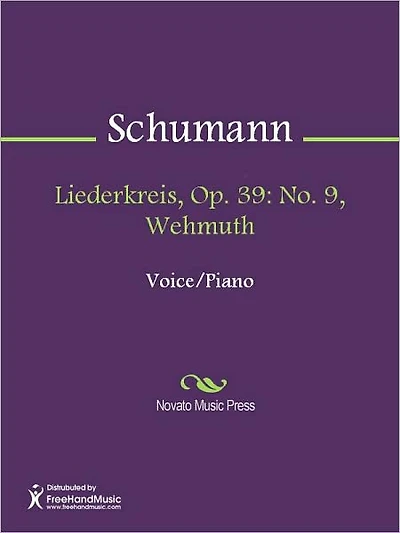 Liederkreis, Op. 39: No. 9, Wehmuth