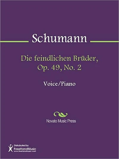 Die feindlichen Bruder, Op. 49, No. 2