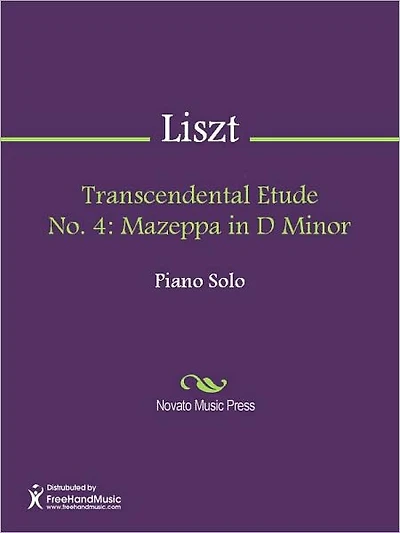 Transcendental Etude No. 4: Mazeppa in D Minor