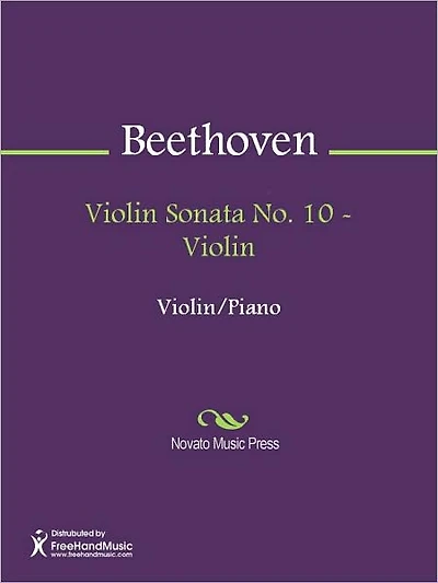 Violin Sonata No. 10 - Violin