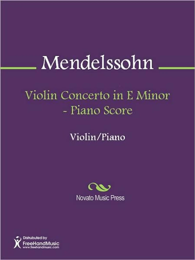 Violin Concerto in E Minor - Piano Score