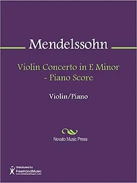 Violin Concerto in E Minor - Piano Score