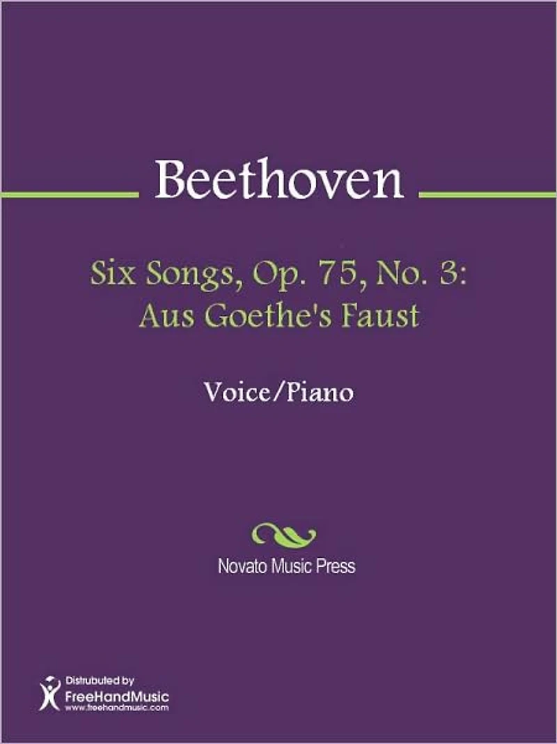 Six Songs, Op. 75, No. 3: Aus Goethe's Faust