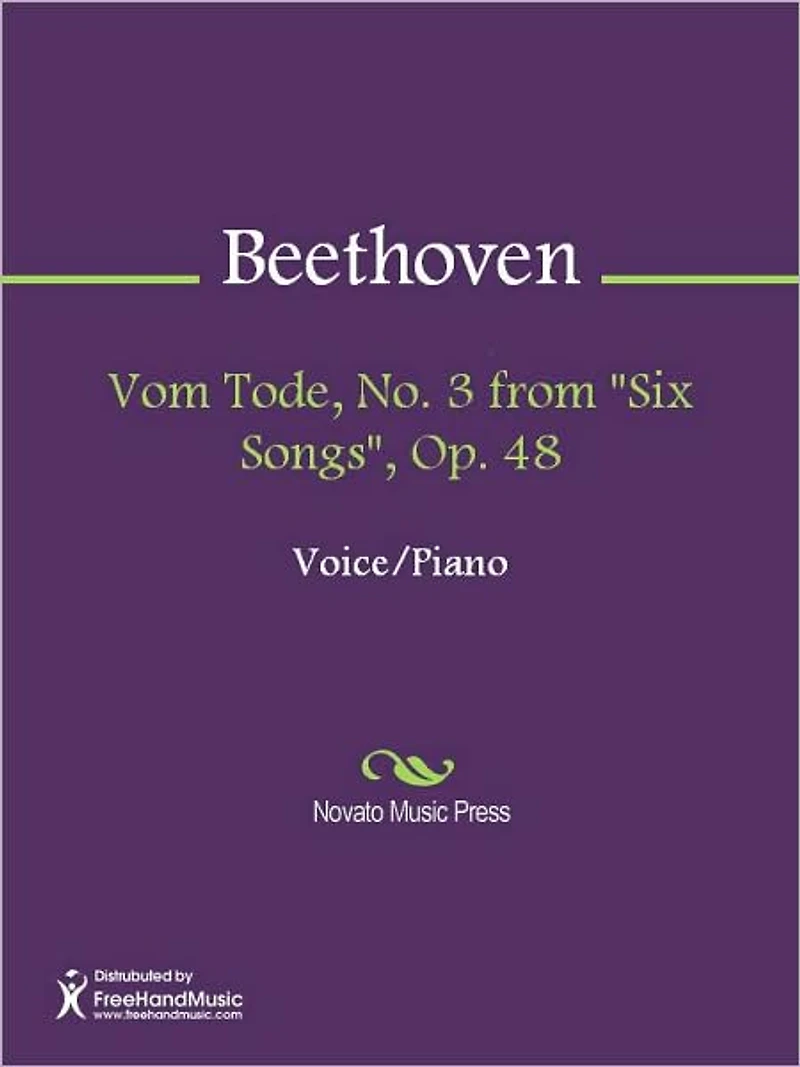 Vom Tode, No. 3 from "Six Songs", Op. 48