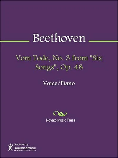 Vom Tode, No. 3 from "Six Songs", Op. 48