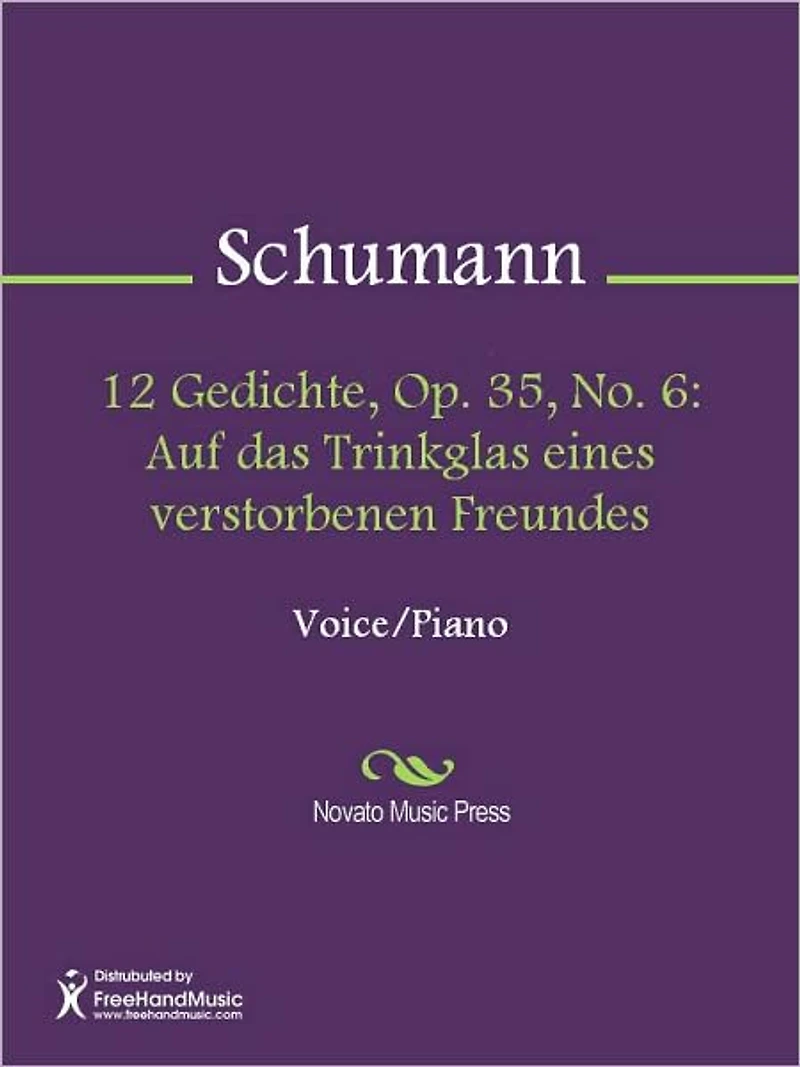 12 Gedichte, Op. 35, No. 6: Auf das Trinkglas eines verstorbenen Freundes