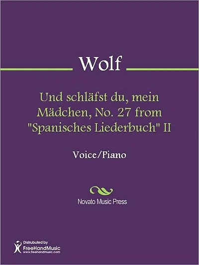 Und schlafst du, mein Madchen, No. 27 from "Spanisches Liederbuch" II