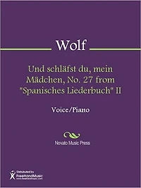 Und schlafst du, mein Madchen, No. 27 from "Spanisches Liederbuch" II