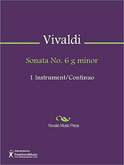 Sonata No. 6 g minor