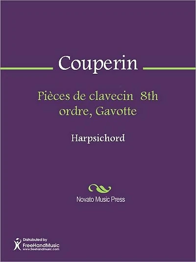 Pieces de clavecin 8th ordre, Gavotte