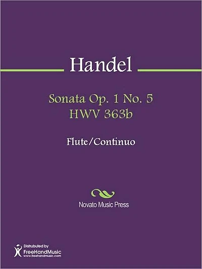 Sonata Op. 1 No. 5 HWV 363b