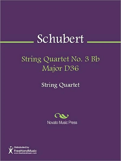 String Quartet No. 3 Bb Major D36