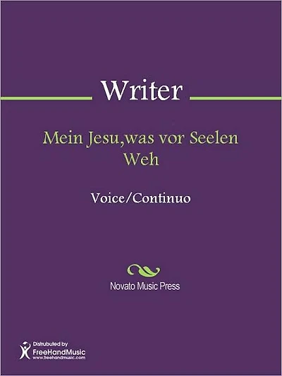 Mein Jesu,was vor Seelen Weh