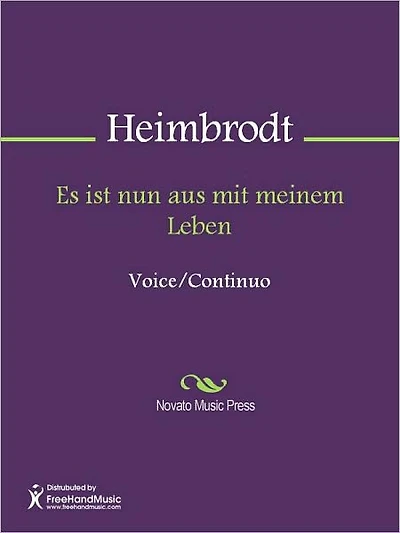Es ist nun aus mit meinem Leben
