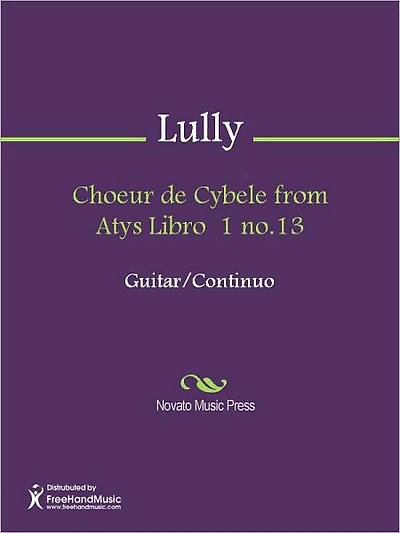 Choeur de Cybele from Atys Libro 1 no.13