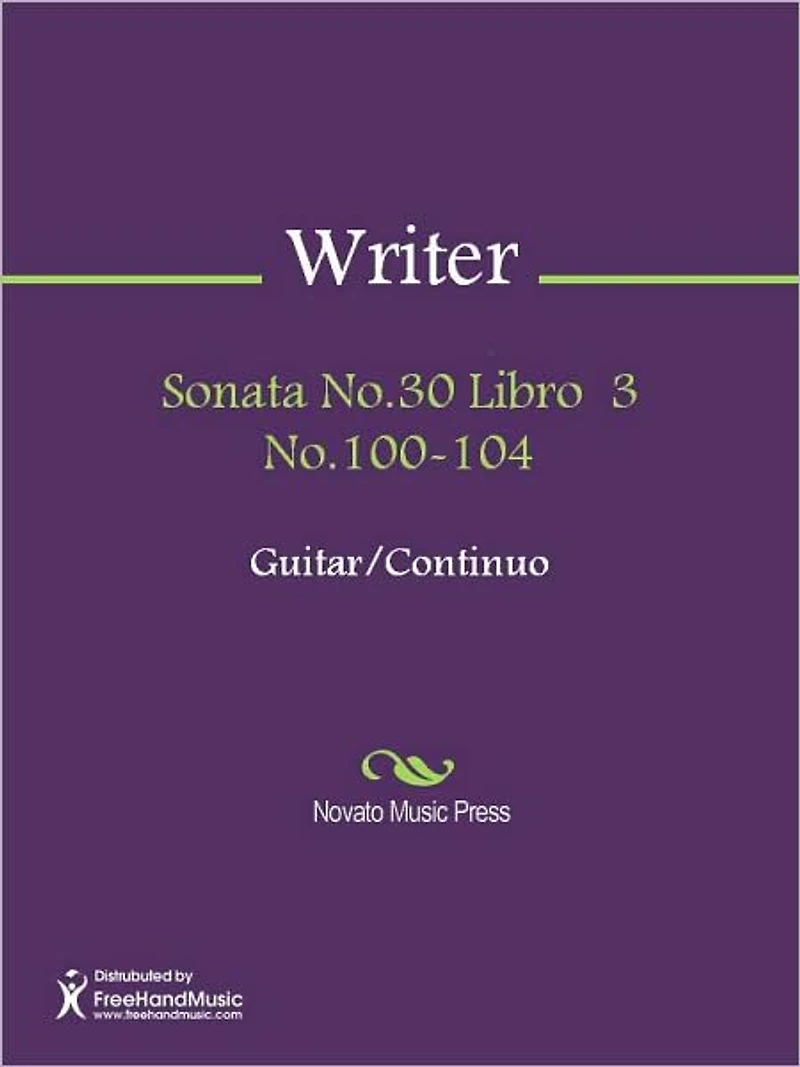 Sonata No.30 Libro 3 No.100-104