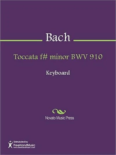 Toccata f# minor BWV 910