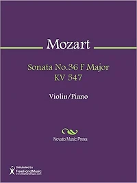 Sonata No.36 F Major KV 547