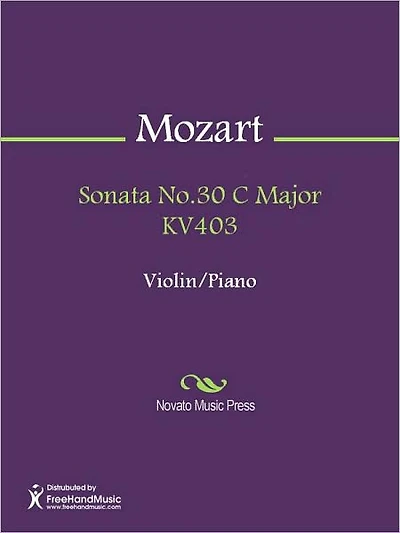 Sonata No.30 C Major KV403