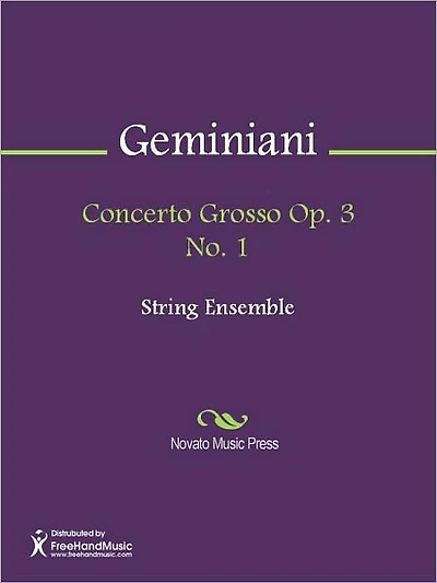 Concerto Grosso Op. 3 No
