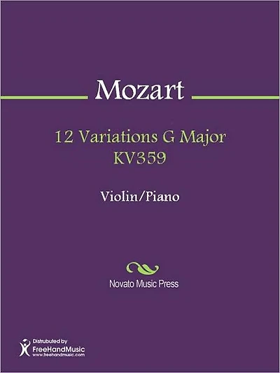 12 Variations G Major KV359
