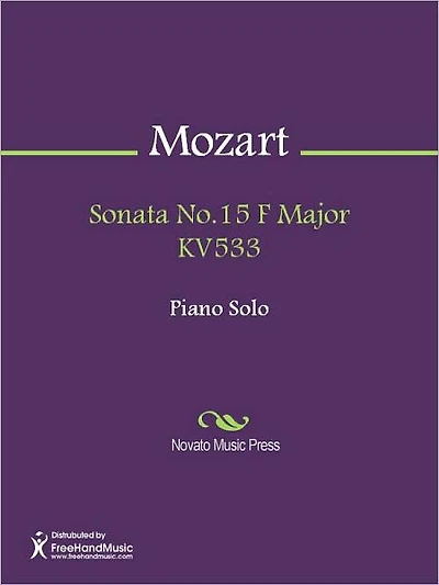 Sonata No.15 F Major KV533