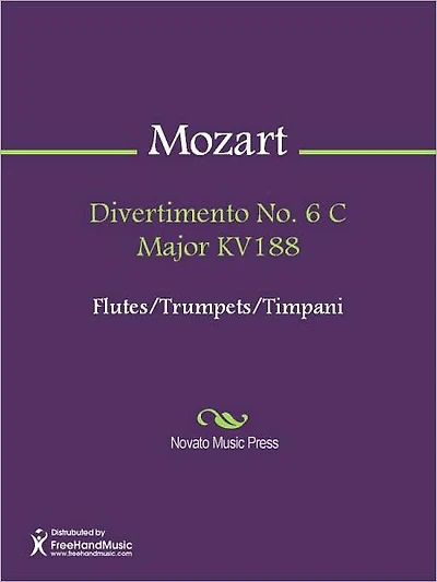 Divertimento No. 6 C Major KV188