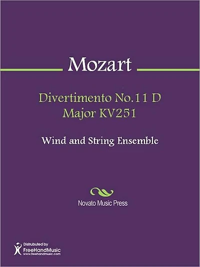 Divertimento No.11 D Major KV251