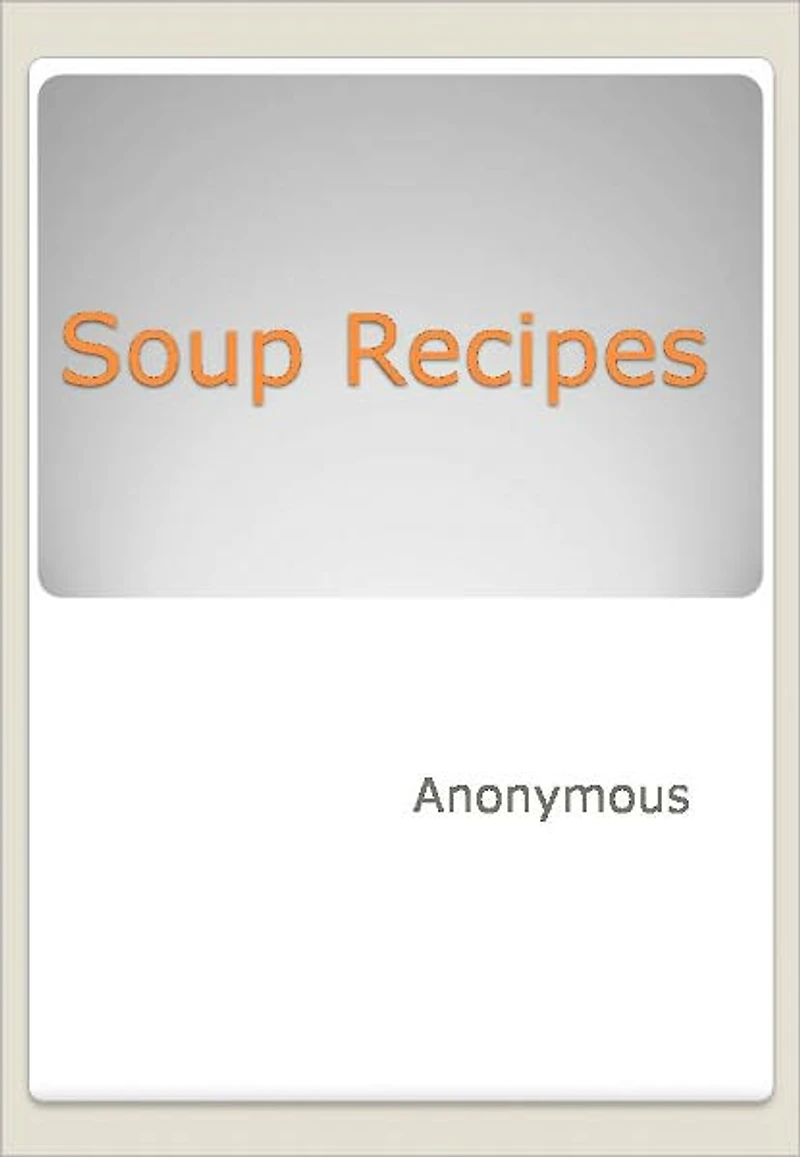 Soup Recipes