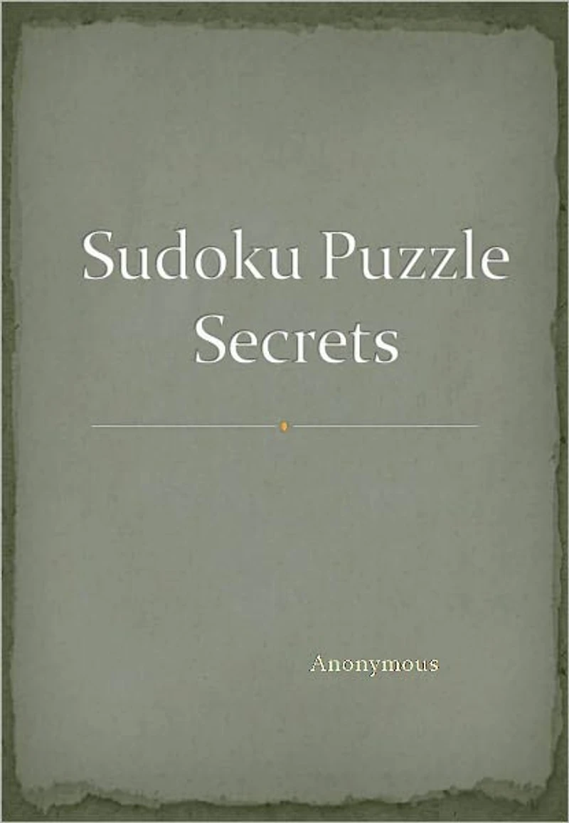 Sudoku Puzzle Secrets