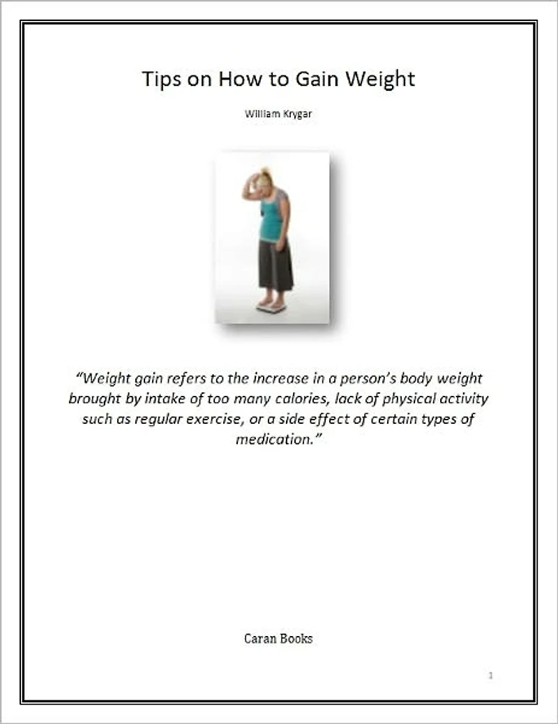 Tips on How to Gain Weight