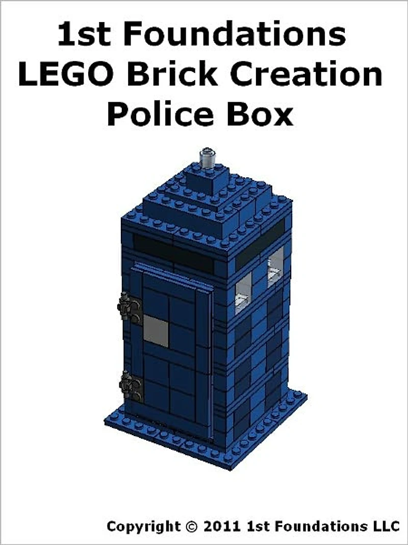 1st Foundations LEGO Brick Creations - Instructions set for a Police Box