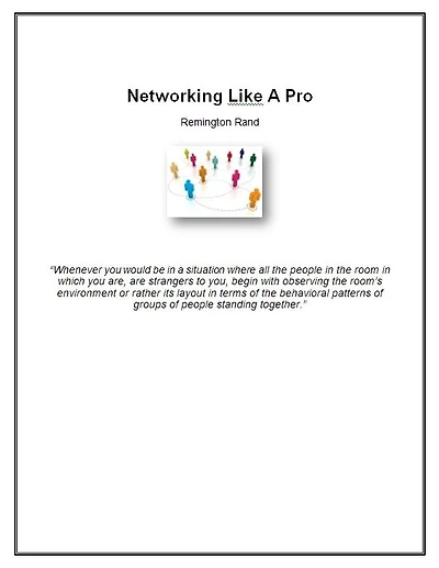 Networking Like A Pro