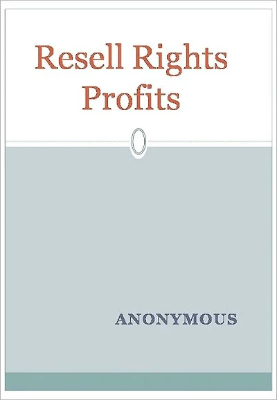 Resell Rights Profits