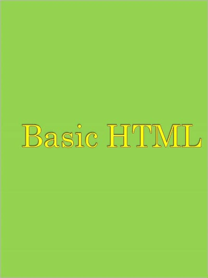 Basic HTML