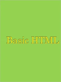Basic HTML