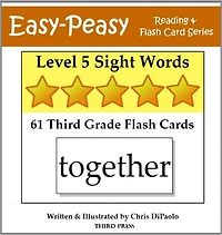 Level 5 Sight Words: 61 Third Grade Flash Cards (aka Dolch Words or High Frequency Words)